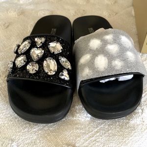 Michael Kors Glitter Slides